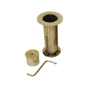 6 inch Stanchion Post Anchor with Cap SSteel