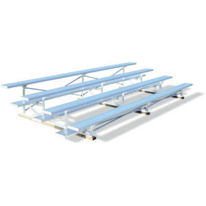 Tip & Roll Bleacher 4 Row Single Footboard