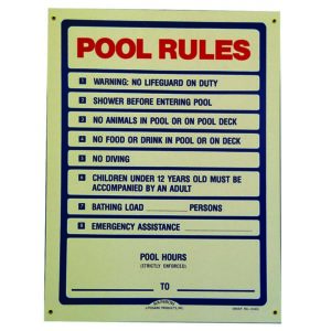 Pool Rules Small