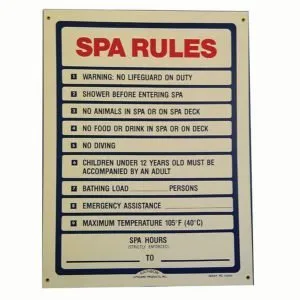 Spa Rules